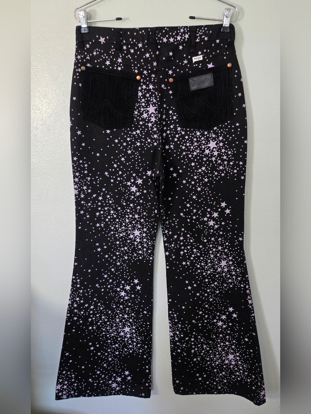 Wrangler | Black Wanderer High Rise Flare Pant In Star Struck Size 29 - Picture 6 of 13